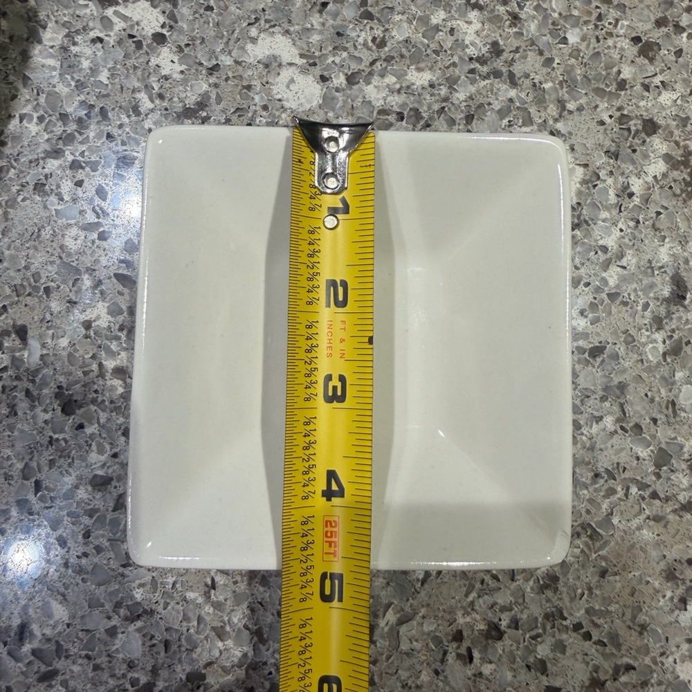 White ceramic sauce bowl- Set of 7 - Picture 4 of 5